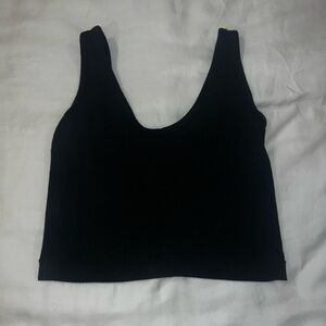 Skylar + Madison Black Crop Top